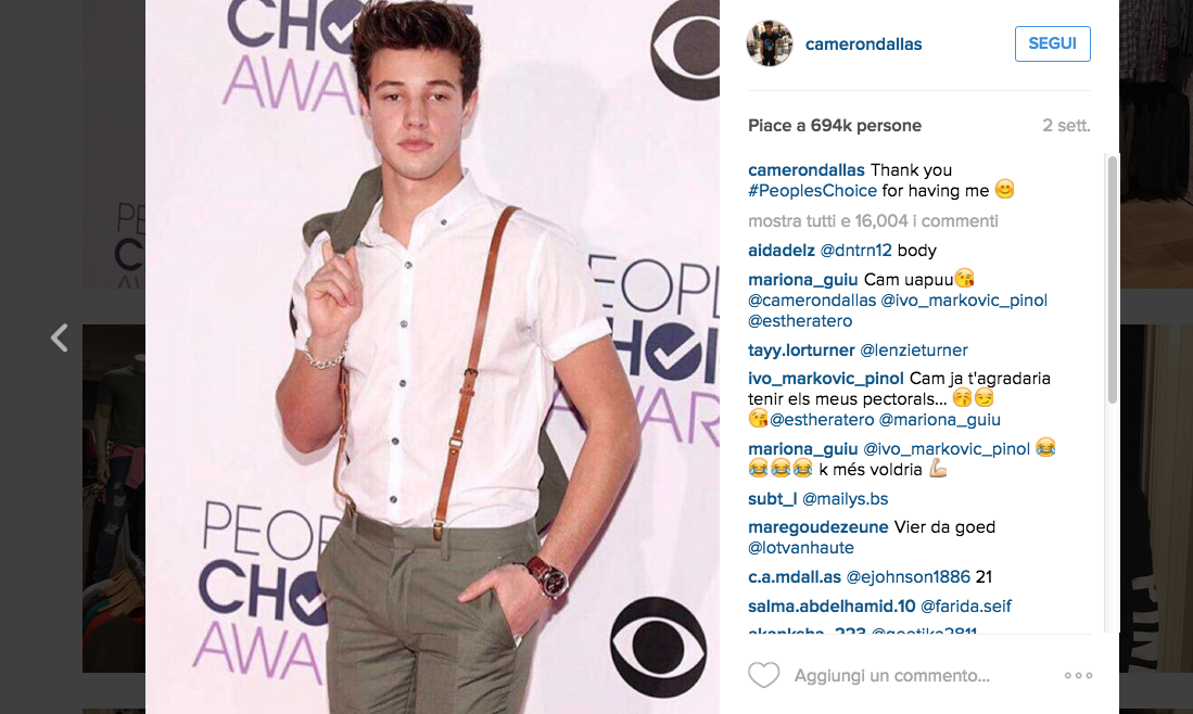 Chi è Cameron Dallas, l’idolo delle ragazzine che ha paralizzato Milano Chi è Cameron Dallas, l’idolo delle ragazzine che ha paralizzato Milano