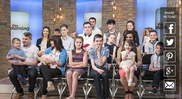 Gran Bretagna, la super famiglia (B)Radford: 18 figli (quasi 19…)