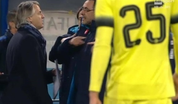 Ascolti 19/1: stravince Napoli-Inter, con gli insulti tra Mancini e Sarri