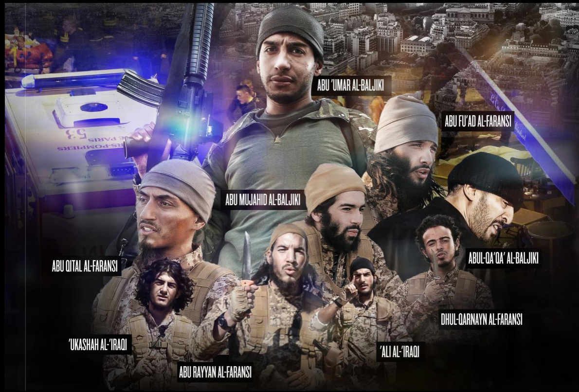 Isis, ecco la foto che celebra i kamikaze di Parigi