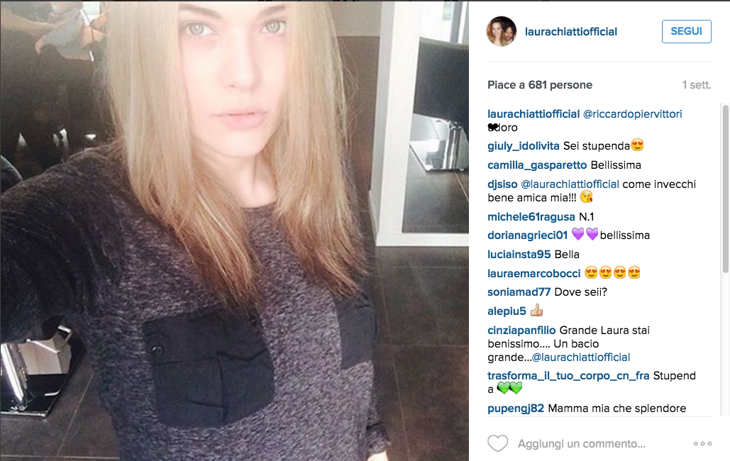 Laura Chiatti lascia Instagram per colpa dei defic(i)enti Laura Chiatti lascia Instagram per colpa dei defic(i)enti