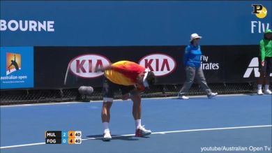 Fognini: sceneggiata con l’arbitro a Melbourne