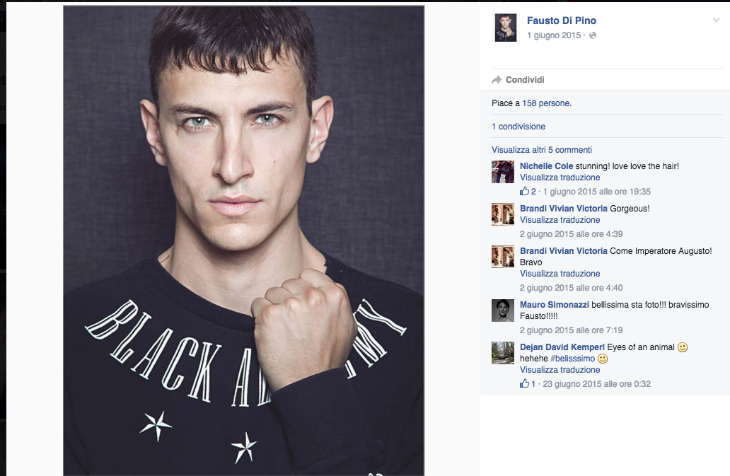 Fausto: dopo la chemio di nuovo in passerella per amore della vita Fausto: dopo la chemio di nuovo in passerella per amore della vita