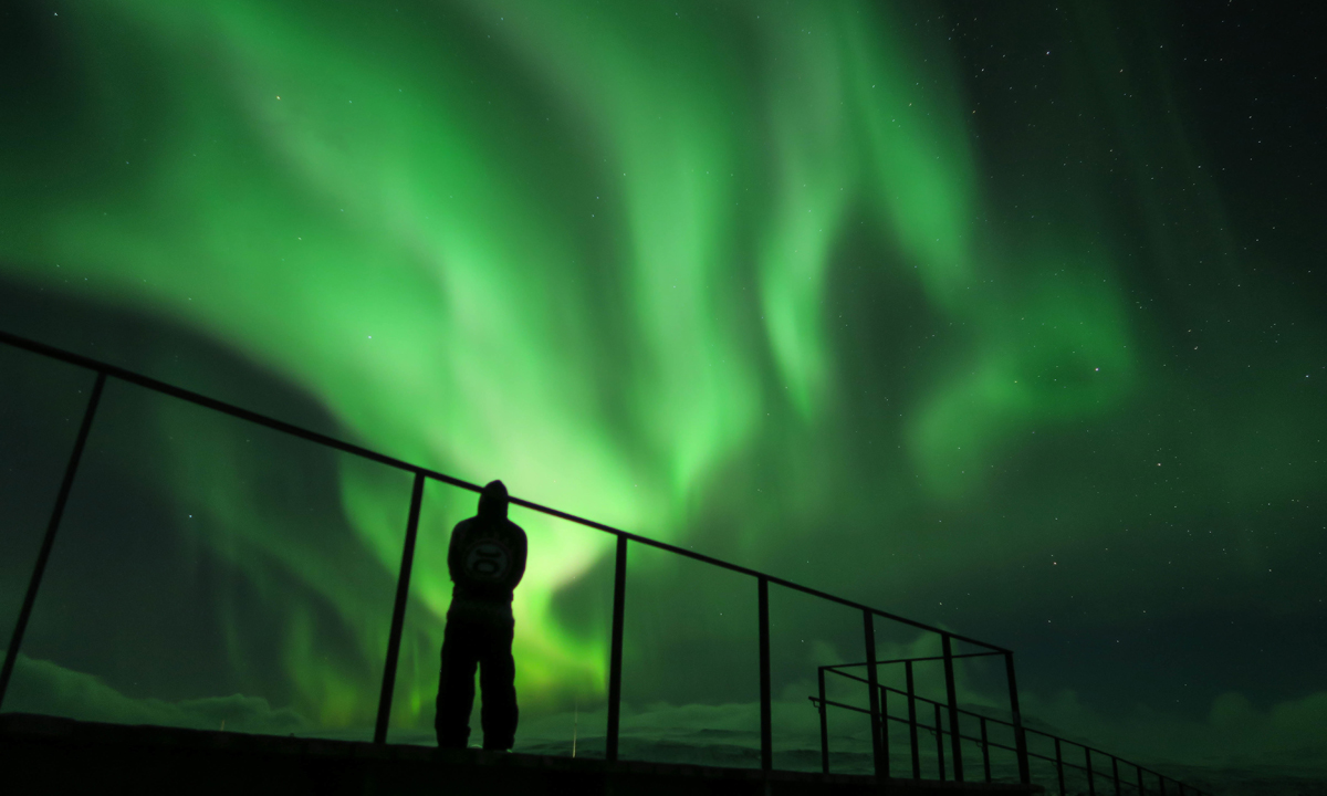 L’aurora boreale nei cieli d’Islanda