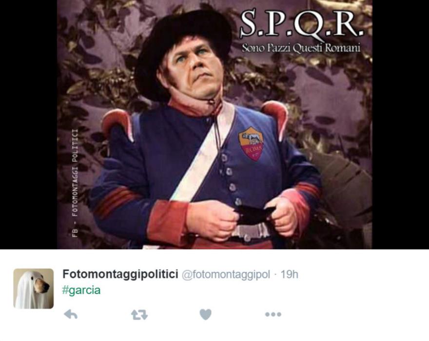 Addio Rudi Garcia, l’ironia del Web