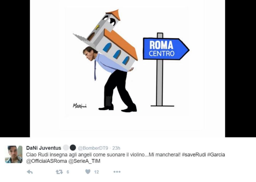 Addio Rudi Garcia, l’ironia del Web