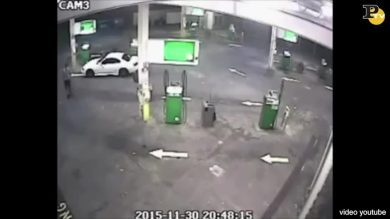Blocca ladro d’auto con un salto “ninja”