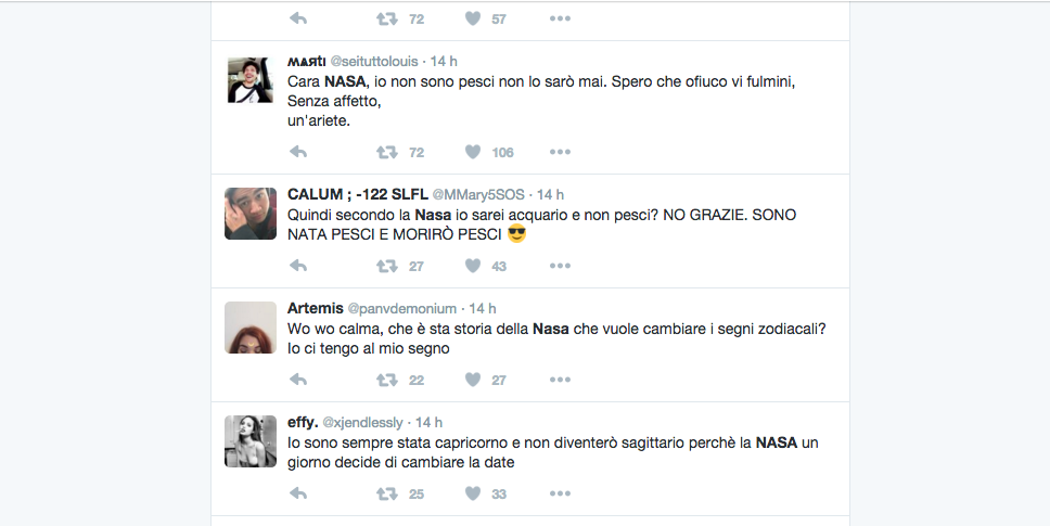 Il tredicesimo segno zodiacale della Nasa infuoca la Rete