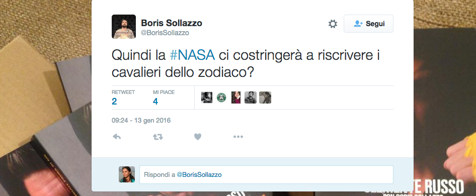 Il tredicesimo segno zodiacale della Nasa infuoca la Rete