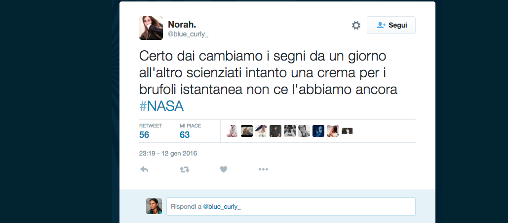 Il tredicesimo segno zodiacale della Nasa infuoca la Rete