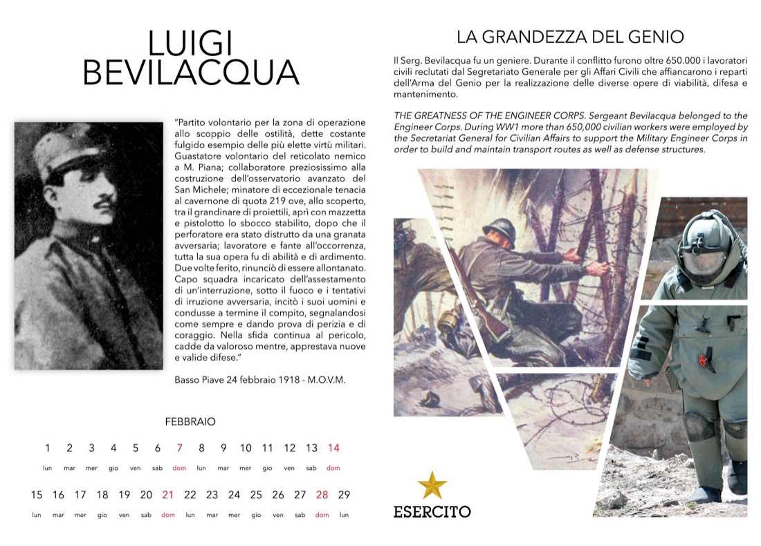 “CalendEsercito” 2016, dedicato agli Italiani nella prima guerra  mondiale