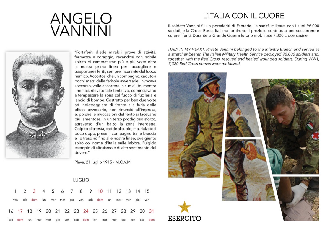 “CalendEsercito” 2016, dedicato agli Italiani nella prima guerra  mondiale