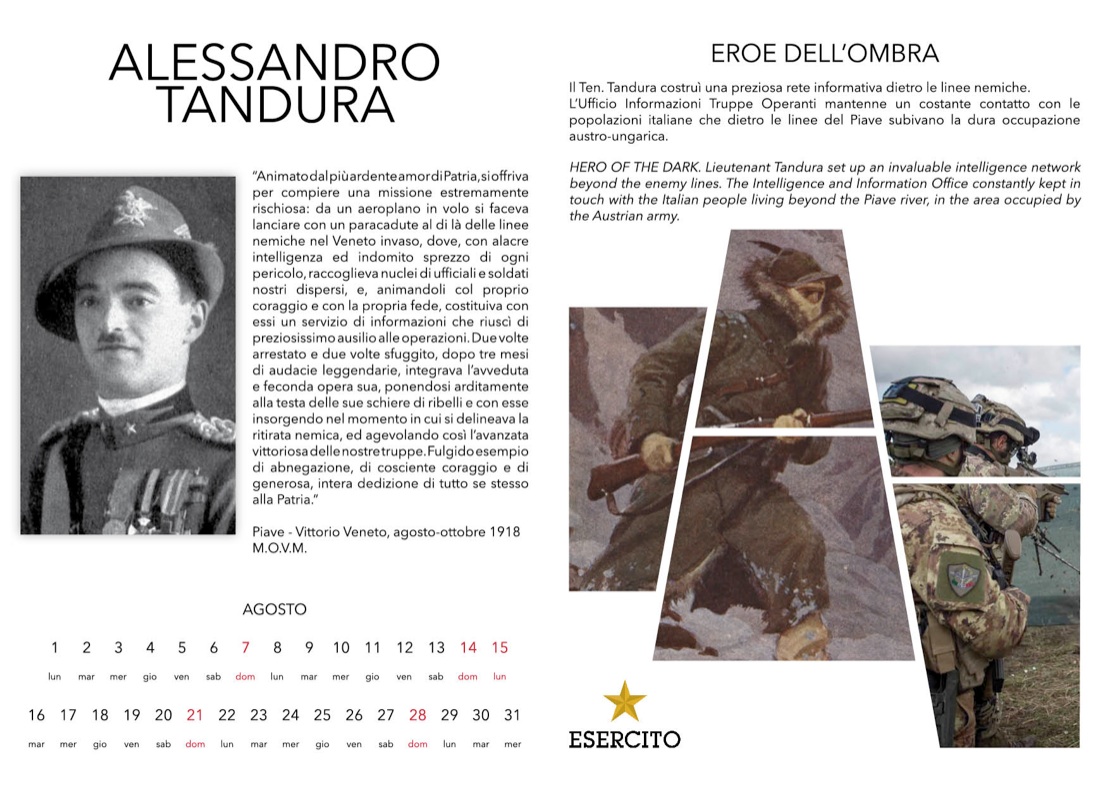 “CalendEsercito” 2016, dedicato agli Italiani nella prima guerra  mondiale