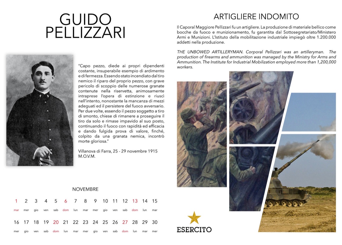 “CalendEsercito” 2016, dedicato agli Italiani nella prima guerra  mondiale