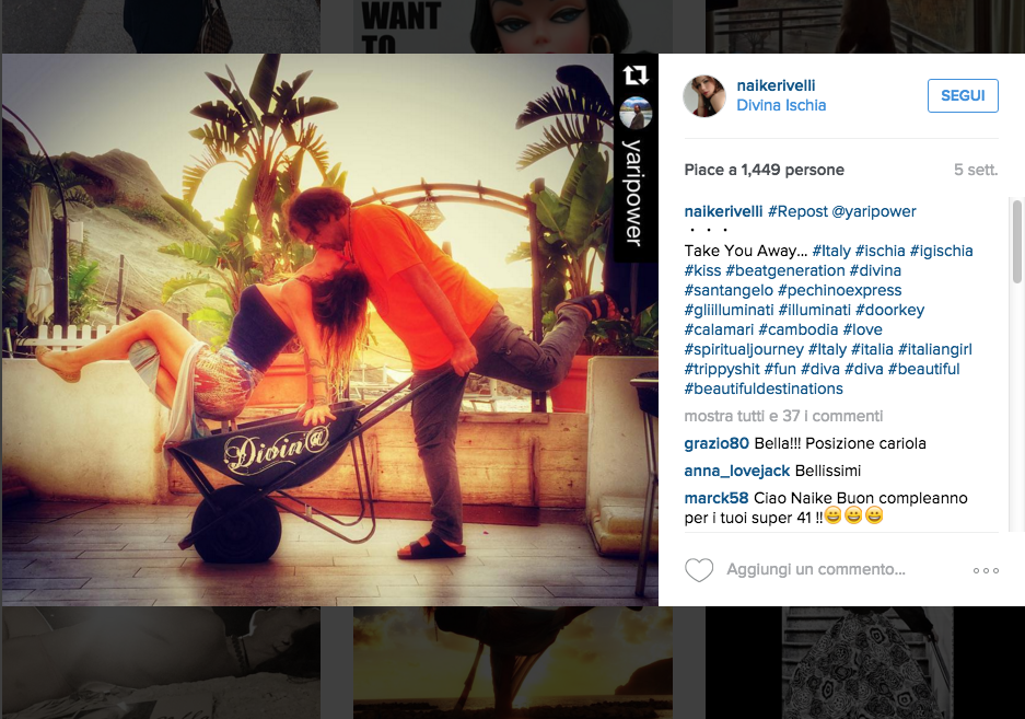 Naike Rivelli e Yari Carrisi si sposano Naike Rivelli e Yari Carrisi si sposano