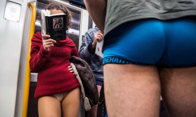 No Pants Subway Ride 2016: in mutande in metrò