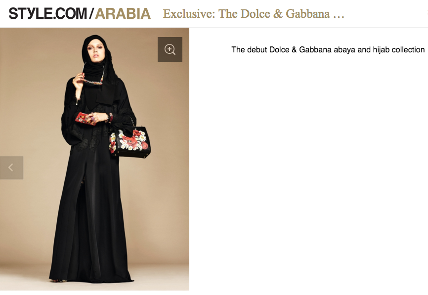 Dolce & Gabbana lancia la prima collezione moda per le donne islamiche Dolce & Gabbana lancia la prima collezione moda per le donne islamiche