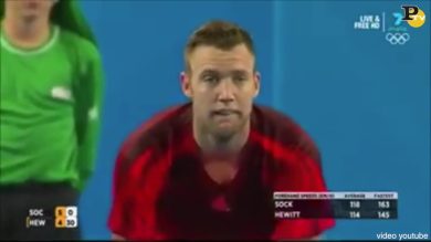Il “fair play” di Sock con Hewitt