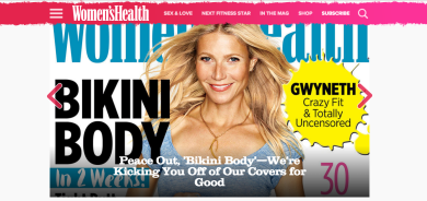 Women’s Health elimina il “Bikini body”