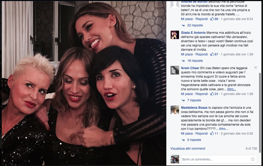 Belén Rodriguez, lato B di Capodanno Belén Rodriguez, lato B di Capodanno