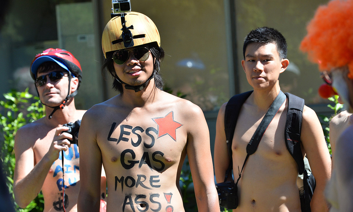 Nudi in bicicletta, la World Naked Bike Ride in Australia