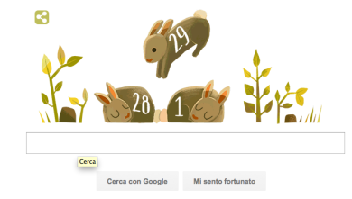 29 febbraio, un doodle per l’anno bisestile