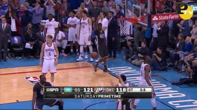 Nba: l’incredibile tiro da tre di Curry vale vittoria e record