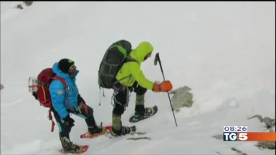 Simone Moro in vetta al Nanga Parbat