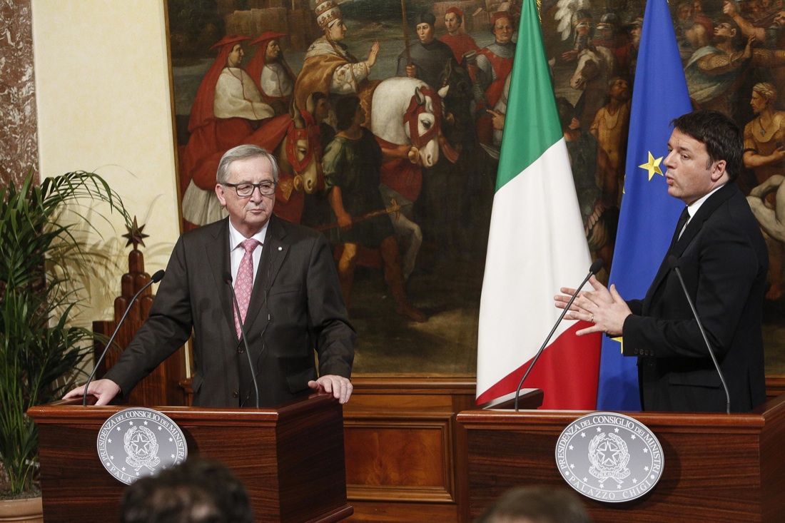 Juncker e Renzi a Roma: “Insieme per un’Europa più forte”
