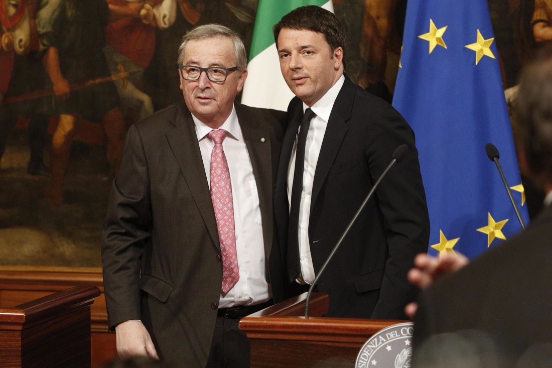 Juncker e Renzi a Roma: “Insieme per un’Europa più forte”