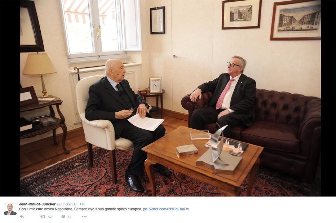 Juncker e Renzi a Roma: “Insieme per un’Europa più forte”