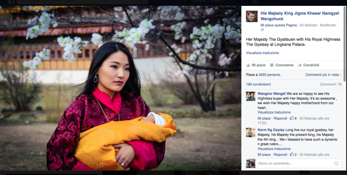 Galleria foto 'La presentazione del royal baby del Bhutan è una grande festa' - foto 5