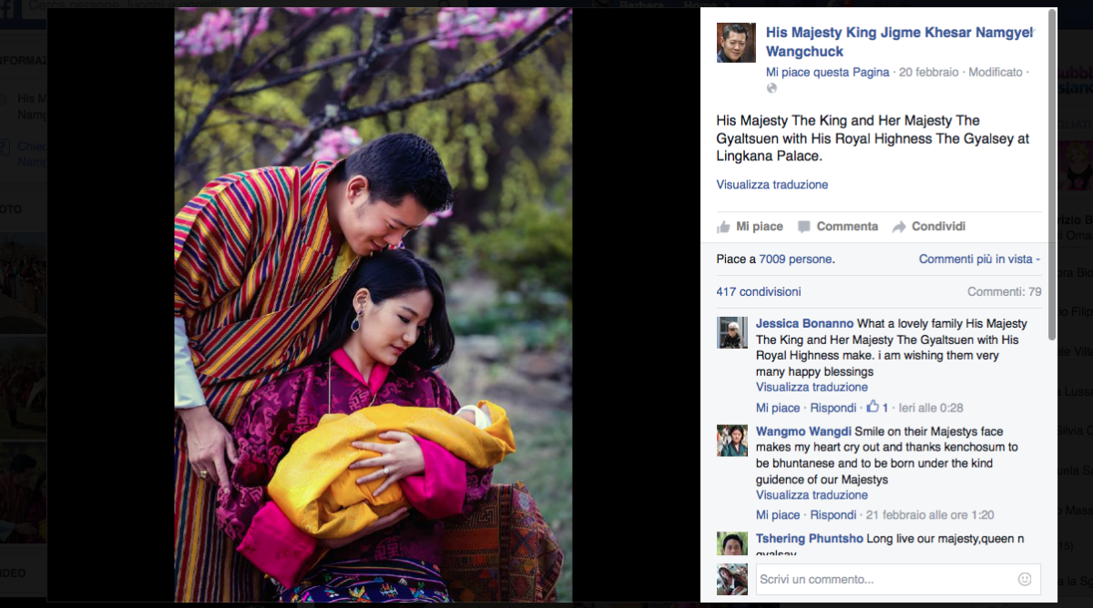 Galleria foto 'La presentazione del royal baby del Bhutan è una grande festa' - foto 6