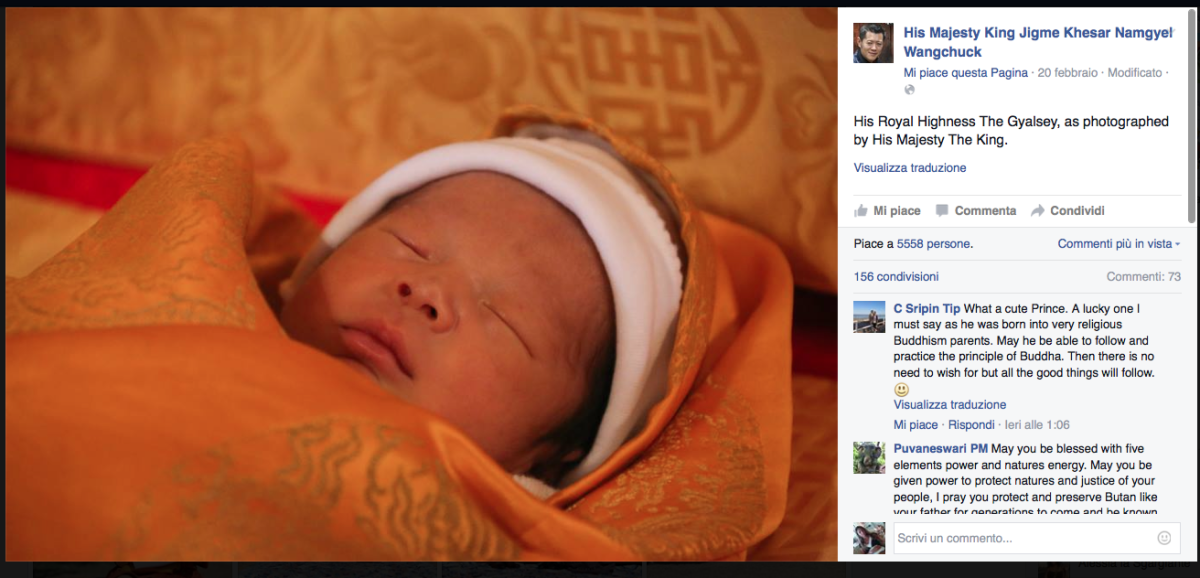 Galleria foto 'La presentazione del royal baby del Bhutan è una grande festa' - foto 7