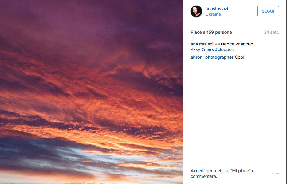 #Cloudporn, la passione Instagram per le nuvole #Cloudporn, la passione Instagram per le nuvole