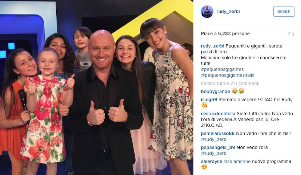 Pequeños Gigantes, al via il talent show condotto da Belén Rodriguez