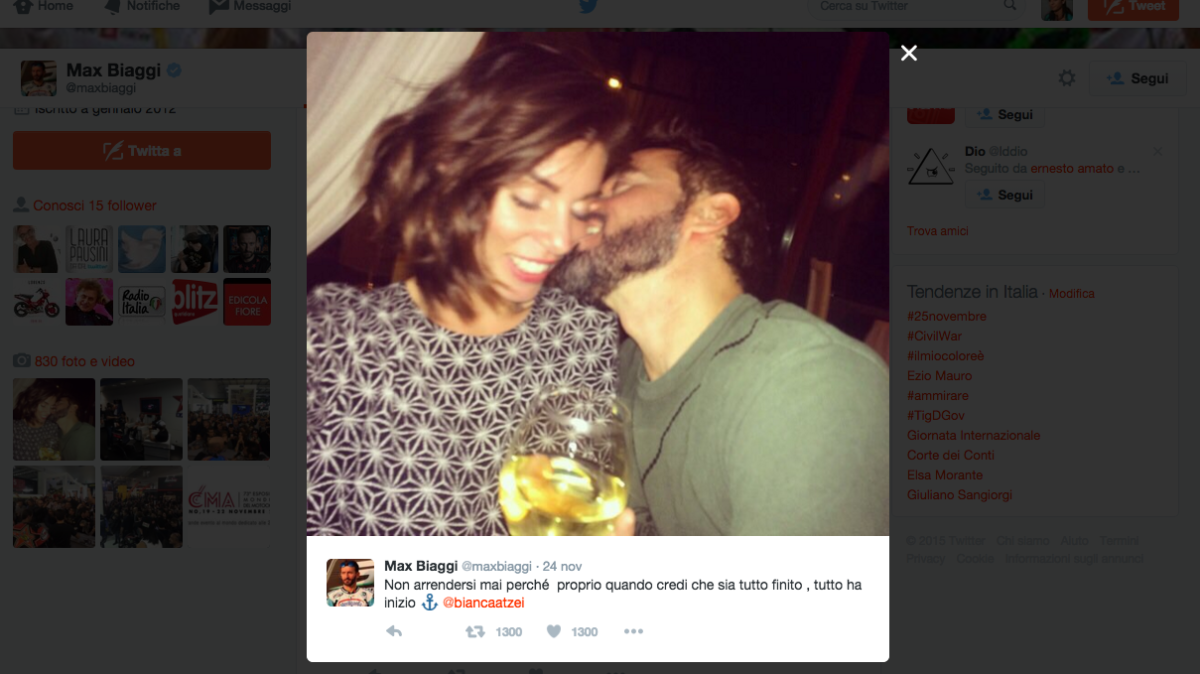 Galleria foto 'Max Biaggi e Bianca Atzei verso il matrimonio' - foto 2