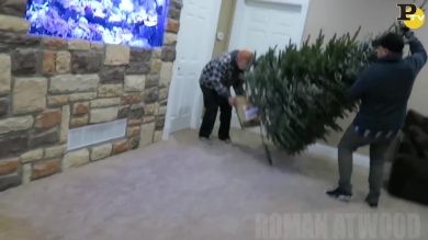 Papà riempie la casa di neve