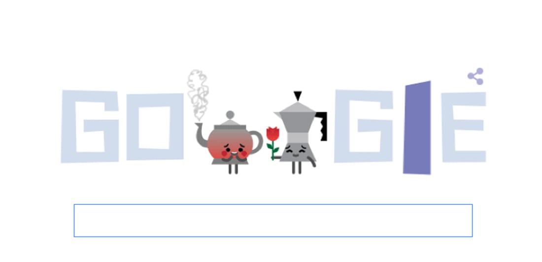 Il Doodle di Google per San Valentino