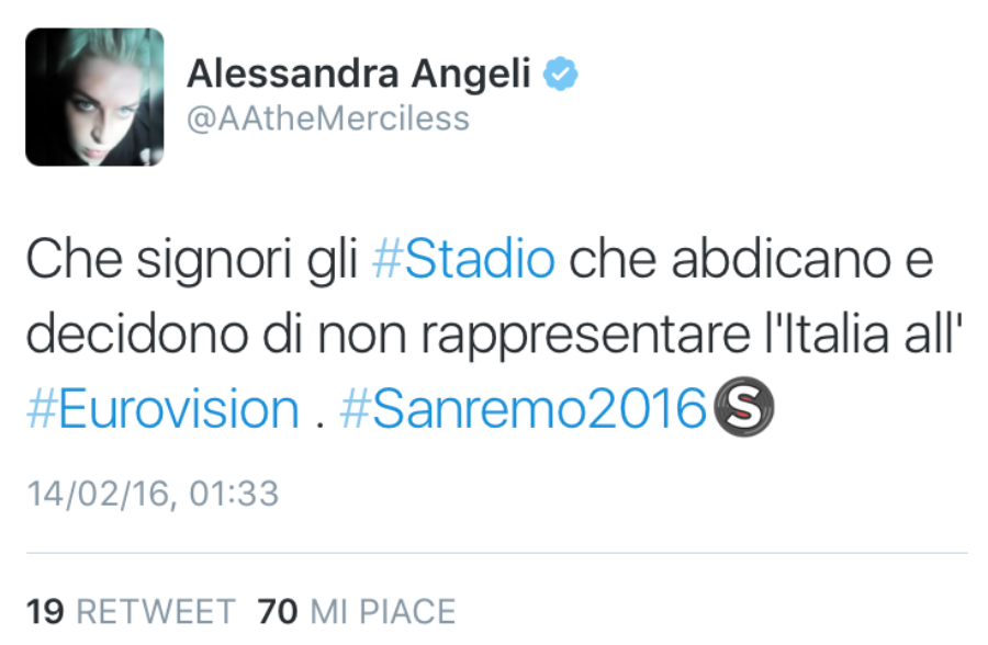Sanremo 2016: la finale sui social, trionfano Michielin e Annalisa Sanremo 2016: la finale sui social, trionfano Michielin e Annalisa