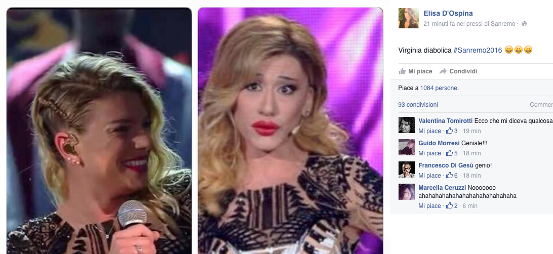 Sanremo 2016: Virginia-Belén e Valerio Scanu dominano sui social