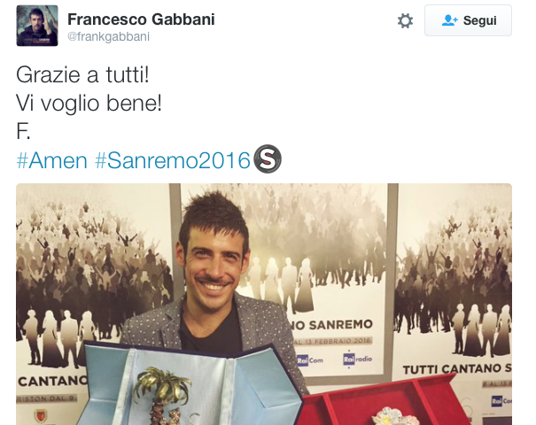 Sanremo 2016: Virginia-Belén e Valerio Scanu dominano sui social