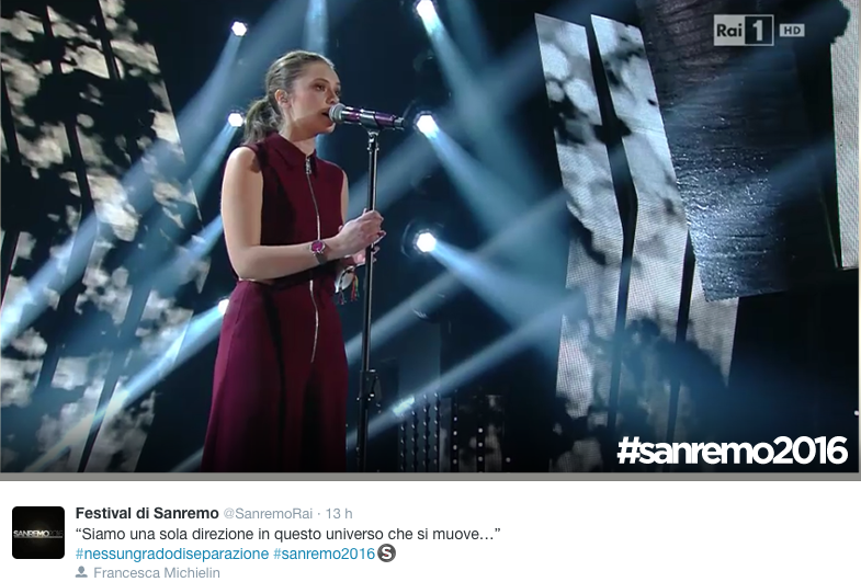 Sanremo 2016: Virginia-Belén e Valerio Scanu dominano sui social