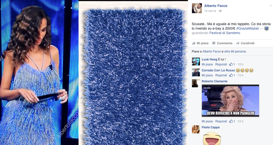 Sanremo 2016: Benji & Fede e la parodia della Versace sbancano i social