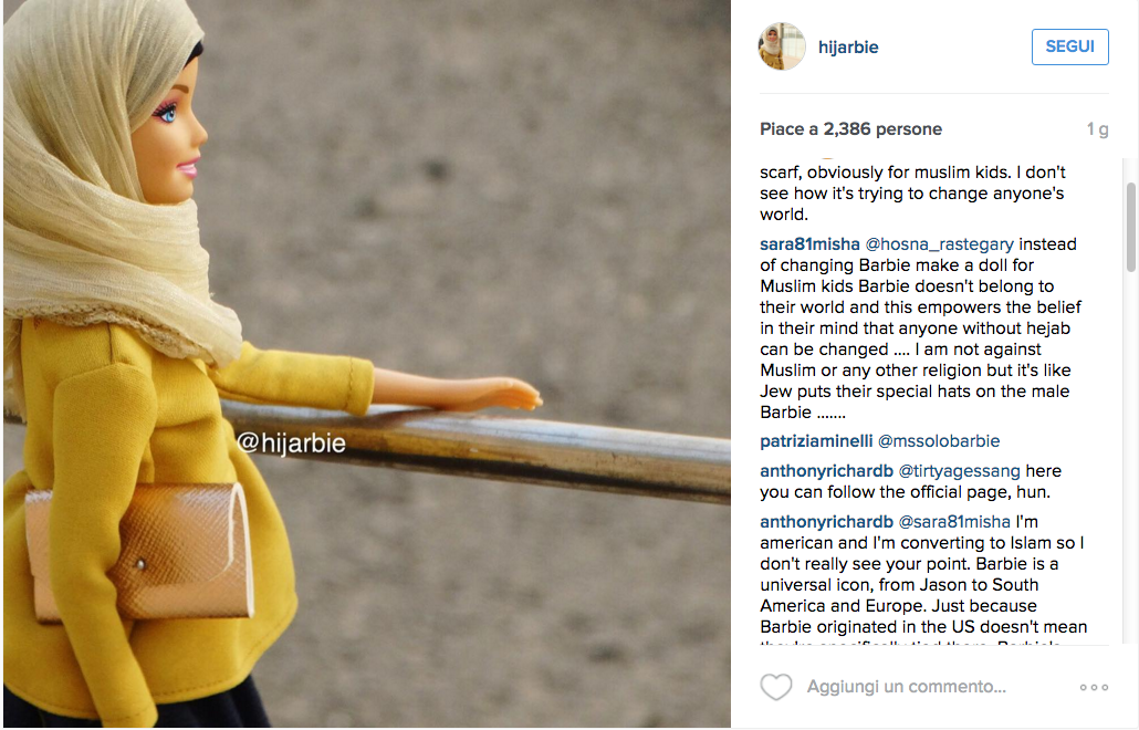 La nuova Barbie porta l’hijab La nuova Barbie porta l’hijab
