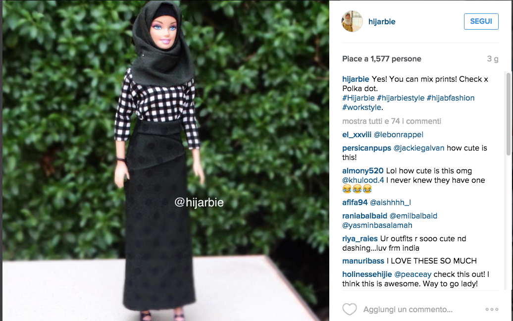 La nuova Barbie porta l’hijab La nuova Barbie porta l’hijab