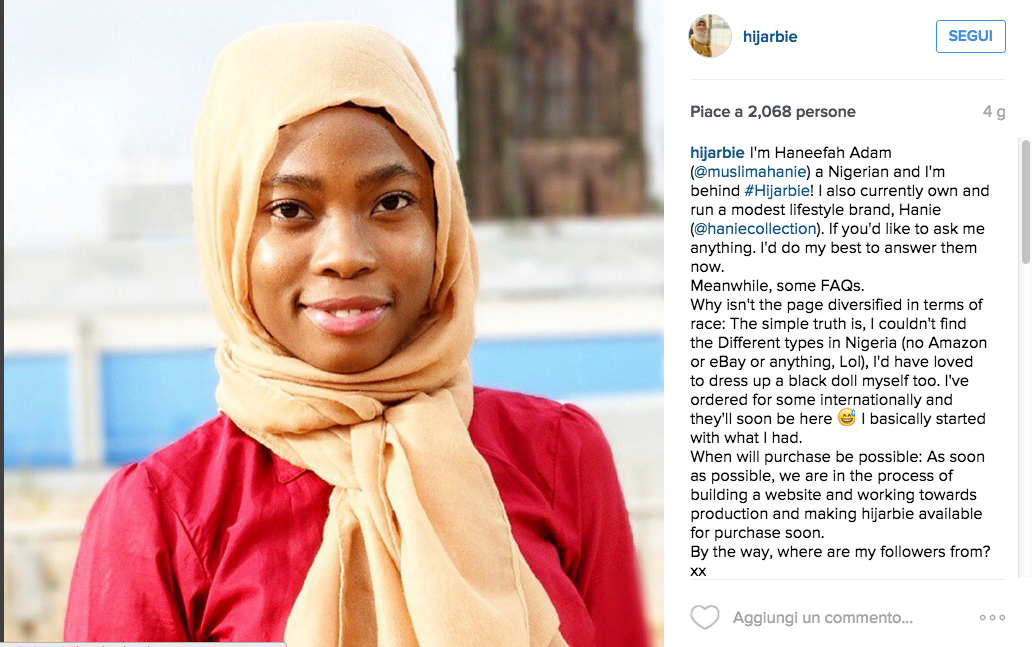 La nuova Barbie porta l’hijab La nuova Barbie porta l’hijab