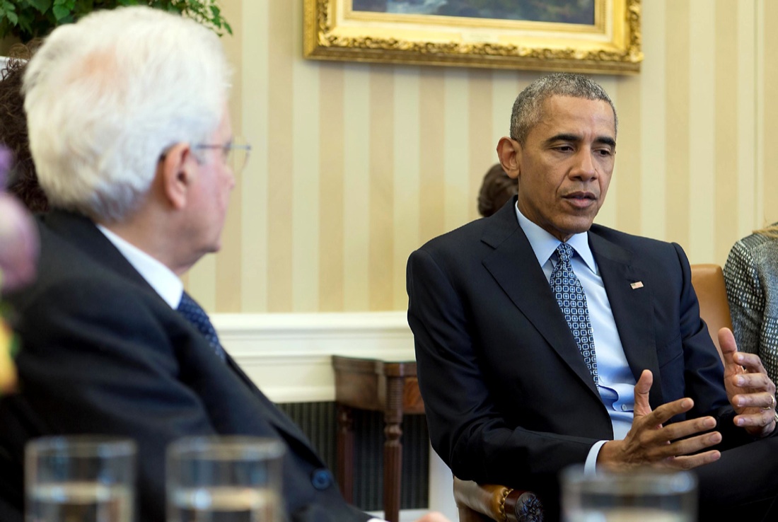Obama a Mattarella: “Fondamentale il ruolo dell’Italia contro l’Isis” – Foto