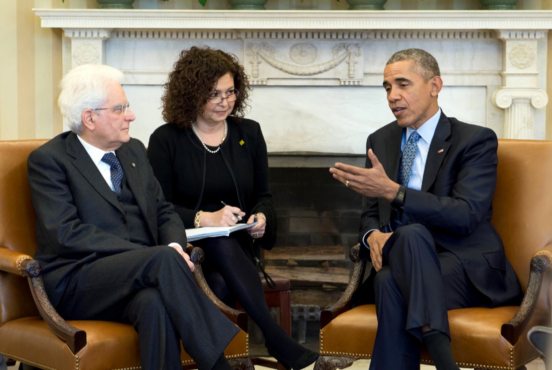 Obama a Mattarella: “Fondamentale il ruolo dell’Italia contro l’Isis” – Foto