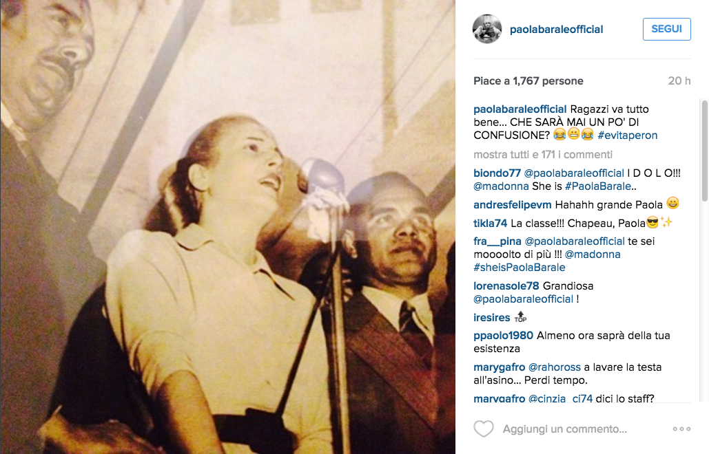 Madonna confonde se stessa per Paola Barale (e lei risponde così) Madonna confonde se stessa per Paola Barale (e lei risponde così)